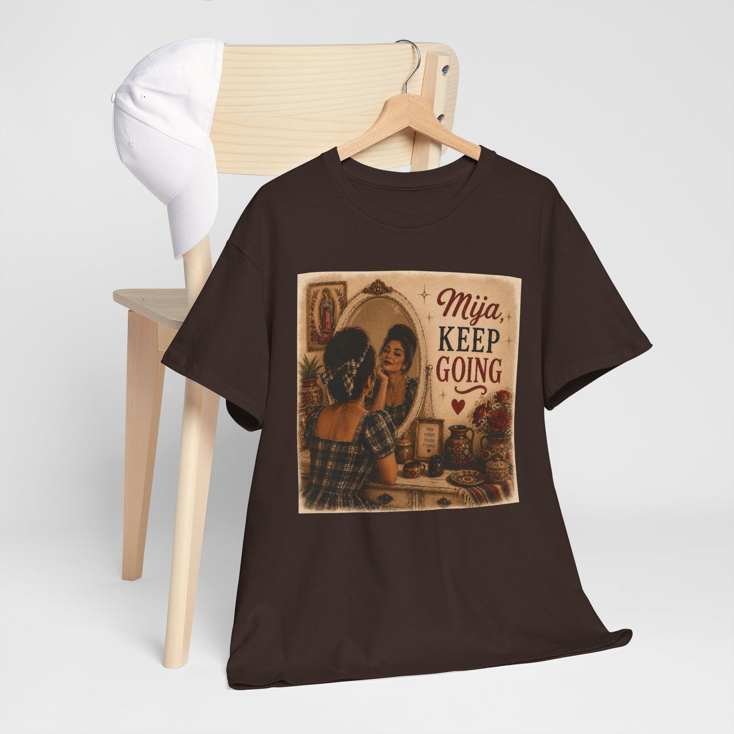 Mija, Keep Going – Vintage Latina Inspiration Tee