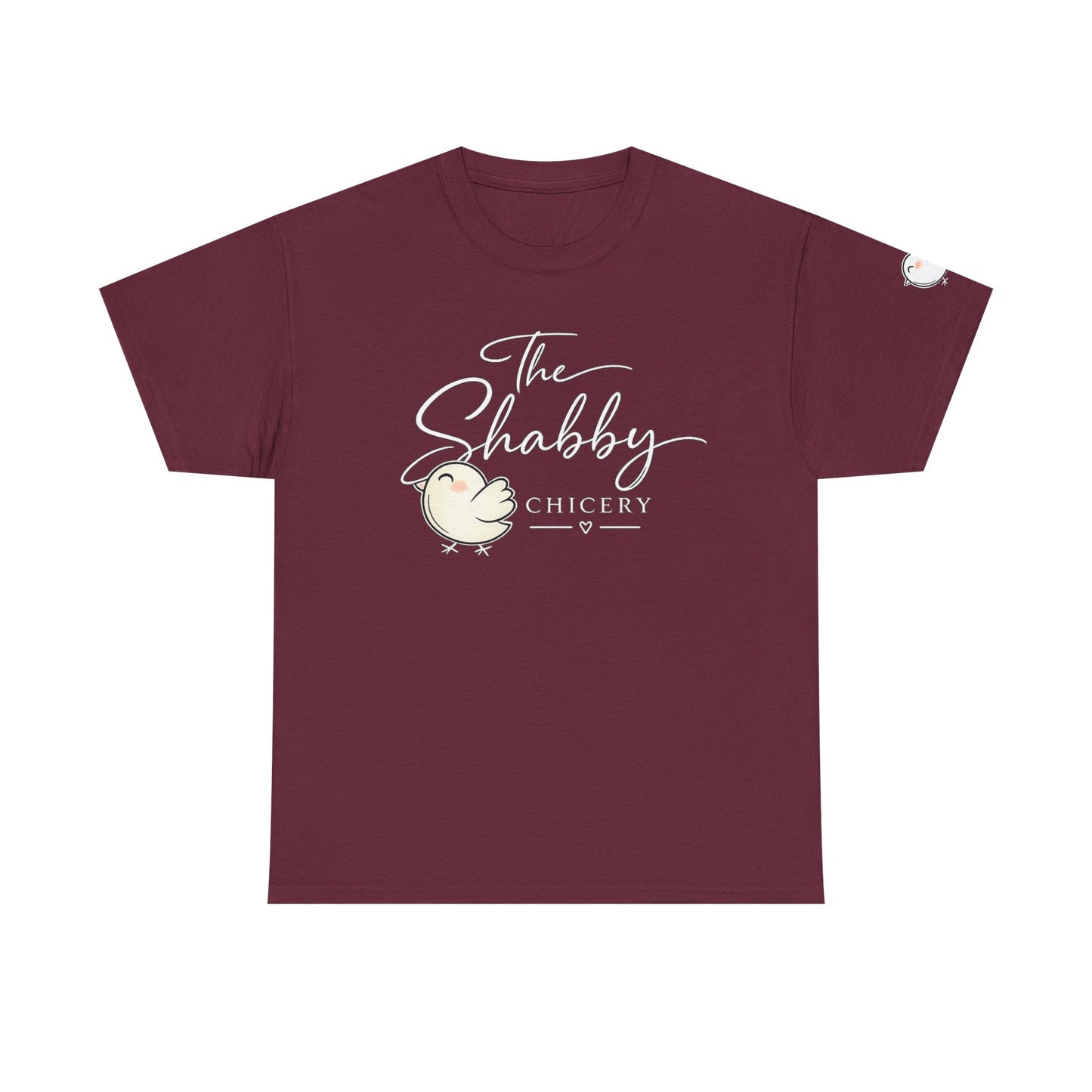 The Shabby Chicery Chick Tee — Cute Pastel Logo Cotton T-Shirt - Dark colors