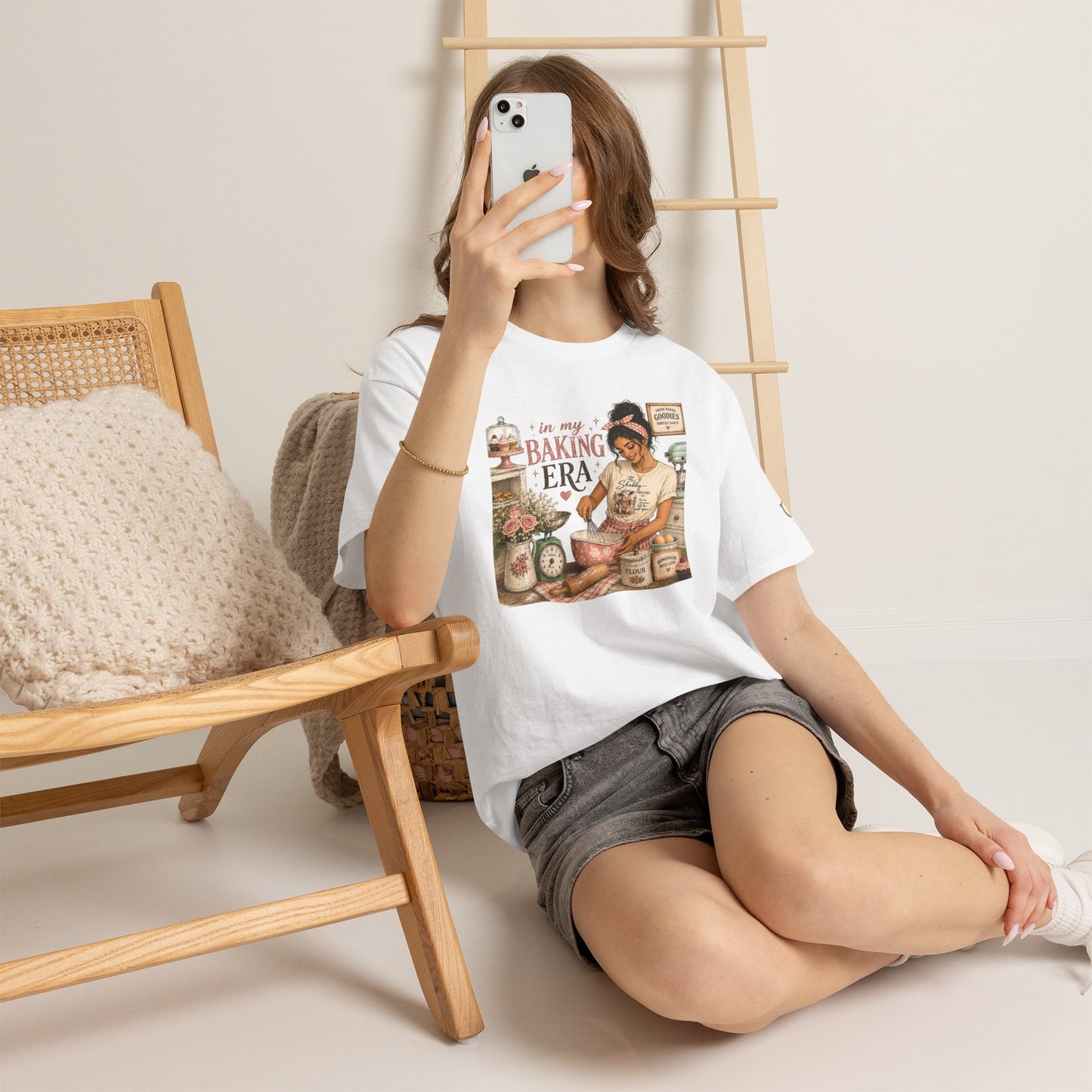 In My Baking Era – Shabby Chic Baker Graphic Tee