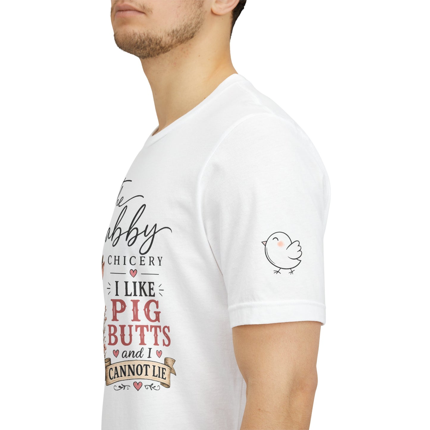 Pig Butts Tee - "I Like Pig Butts and I Cannot Lie" Cute Farm Pig Graphic T-Shirt
