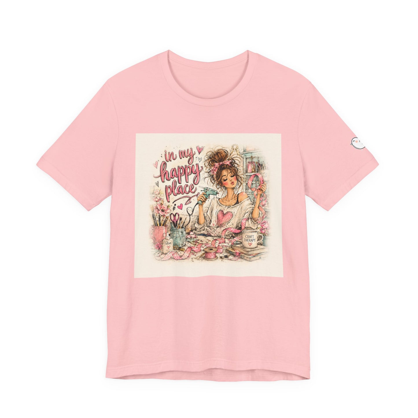 Happy Place Tee — Crafty Girl Self-Care Graphic T-Shirt