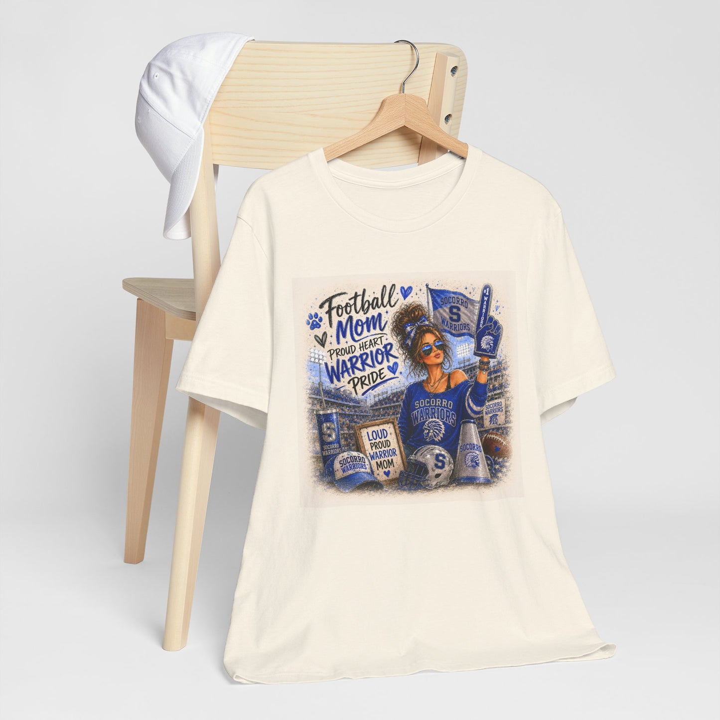 Football Mom T‑Shirt – Proud Warrior Pride Game Day Tee