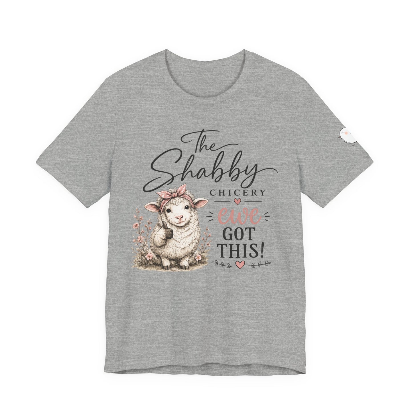 Shabby Chic “Ewe Got This!” Tee — Cute Floral Sheep Graphic T-Shirt