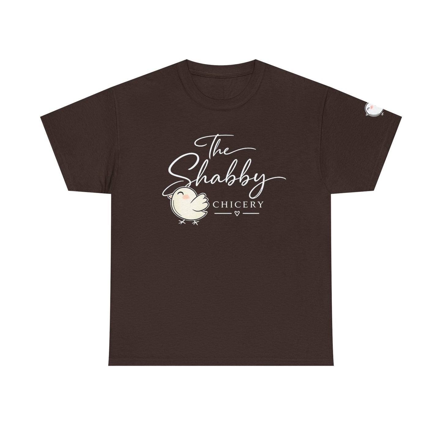The Shabby Chicery Chick Tee — Cute Pastel Logo Cotton T-Shirt - Dark colors