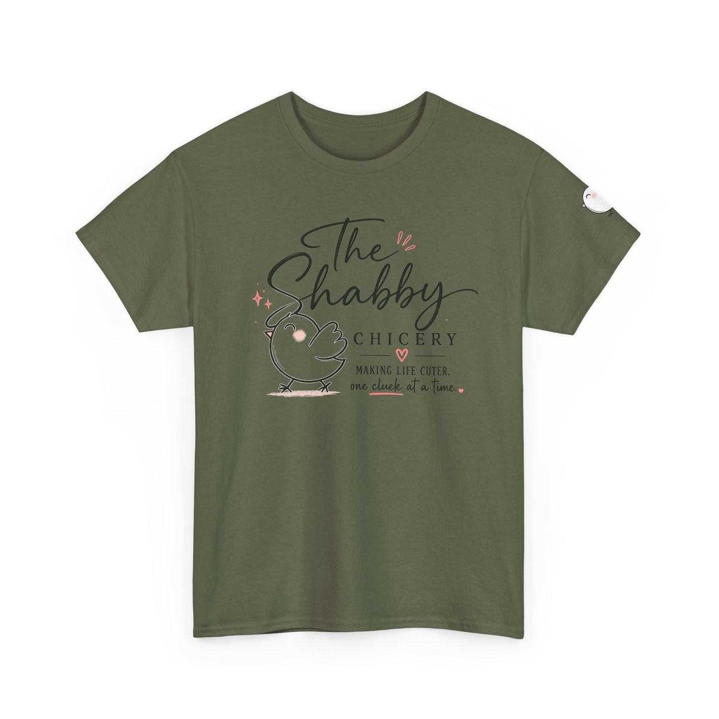 Shabby Chicery Chicken Tee — Cute Farmhouse Chick Graphic T-Shirt