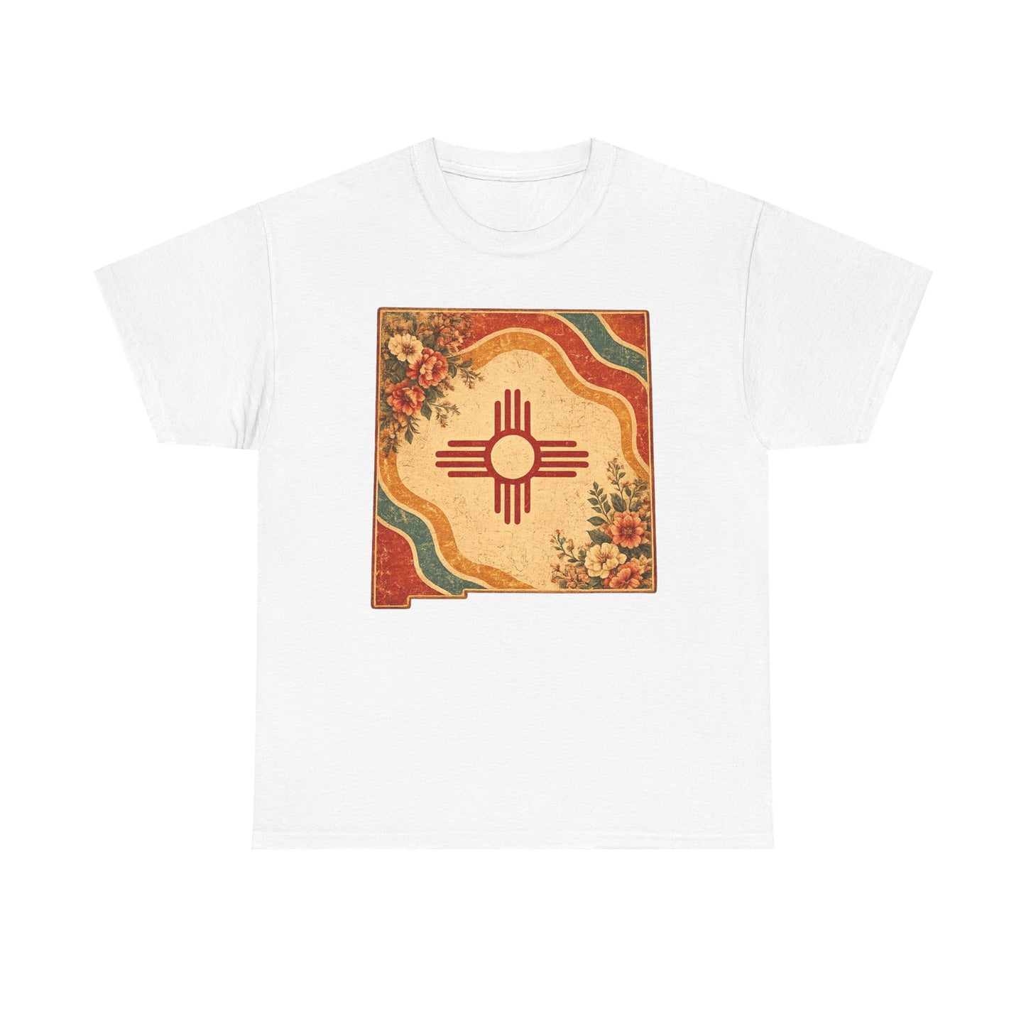 New Mexico Zia Retro Floral Tee