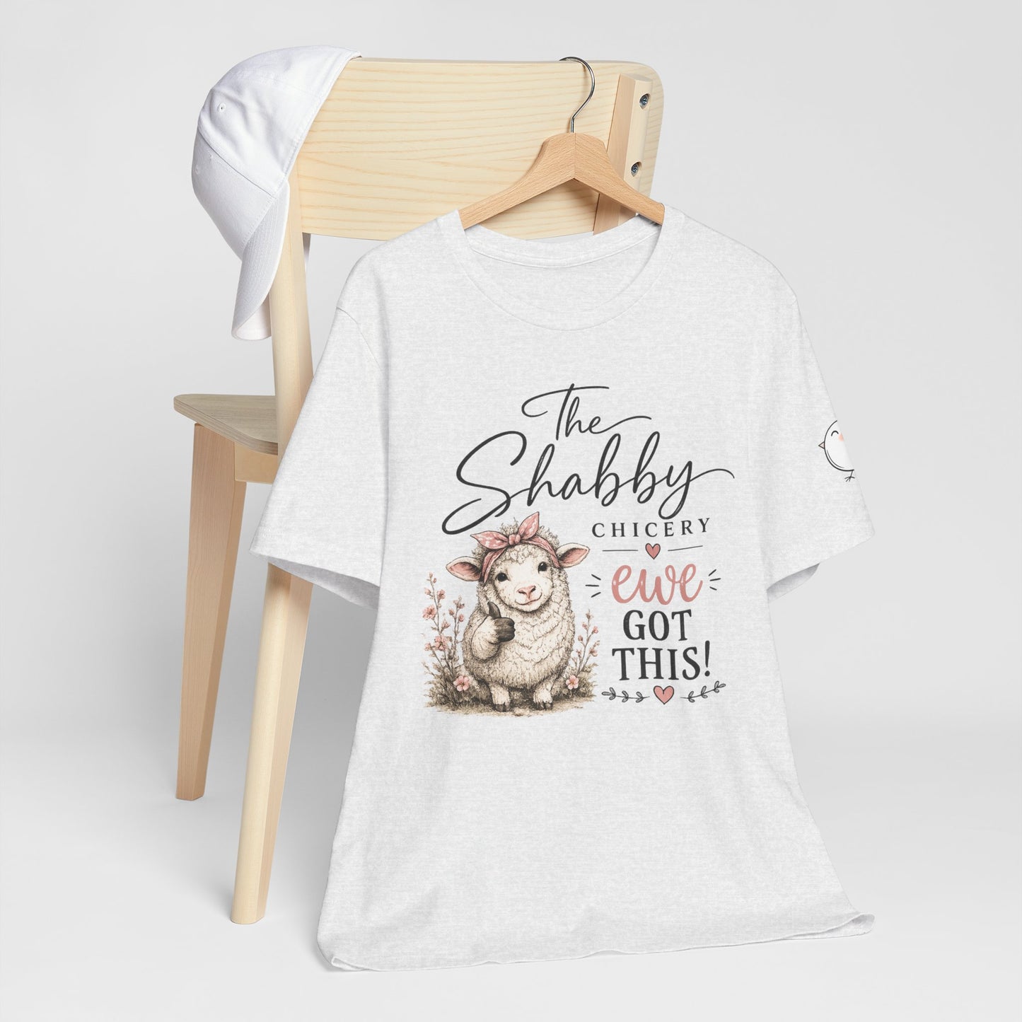 Shabby Chic “Ewe Got This!” Tee — Cute Floral Sheep Graphic T-Shirt
