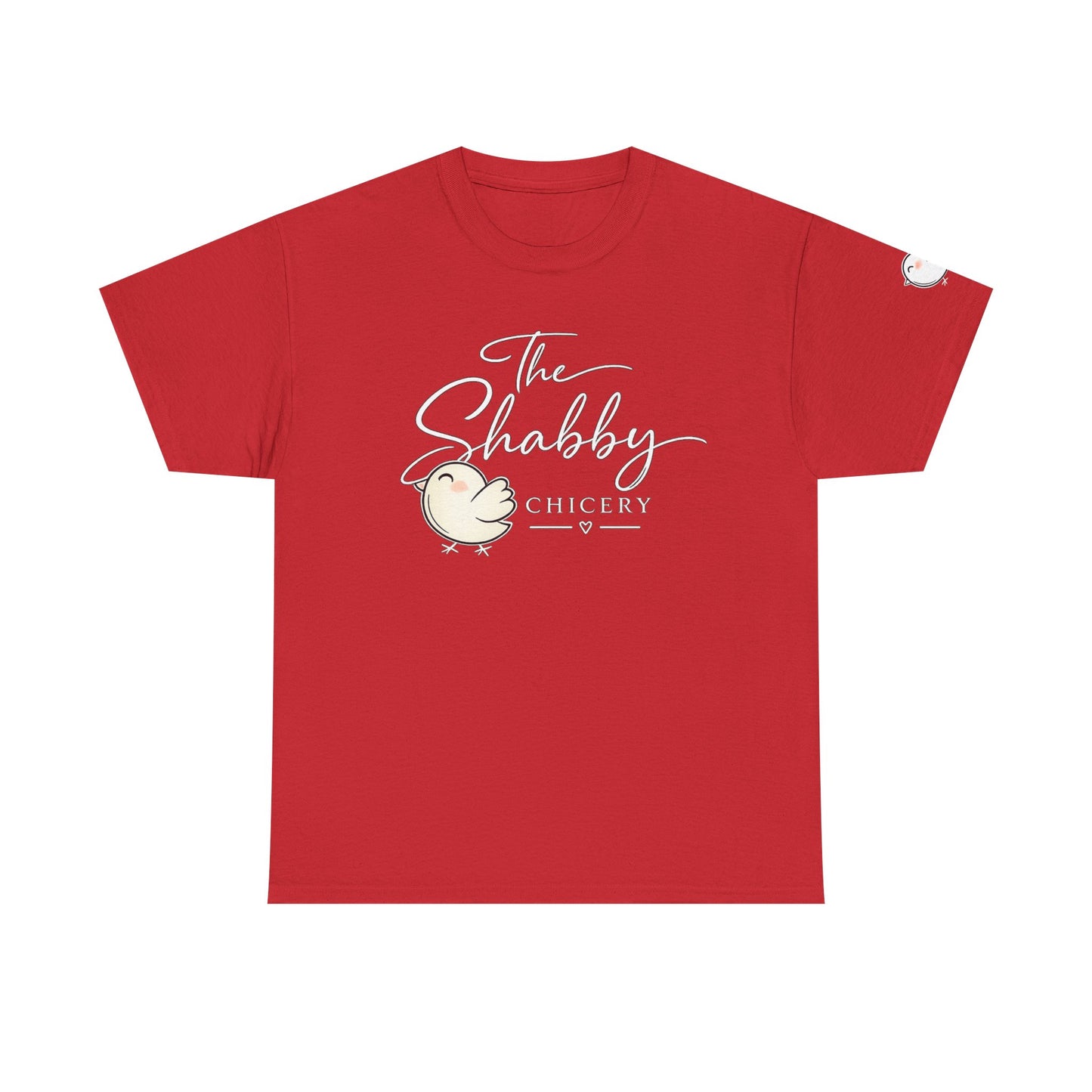 The Shabby Chicery Chick Tee — Cute Pastel Logo Cotton T-Shirt - Dark colors