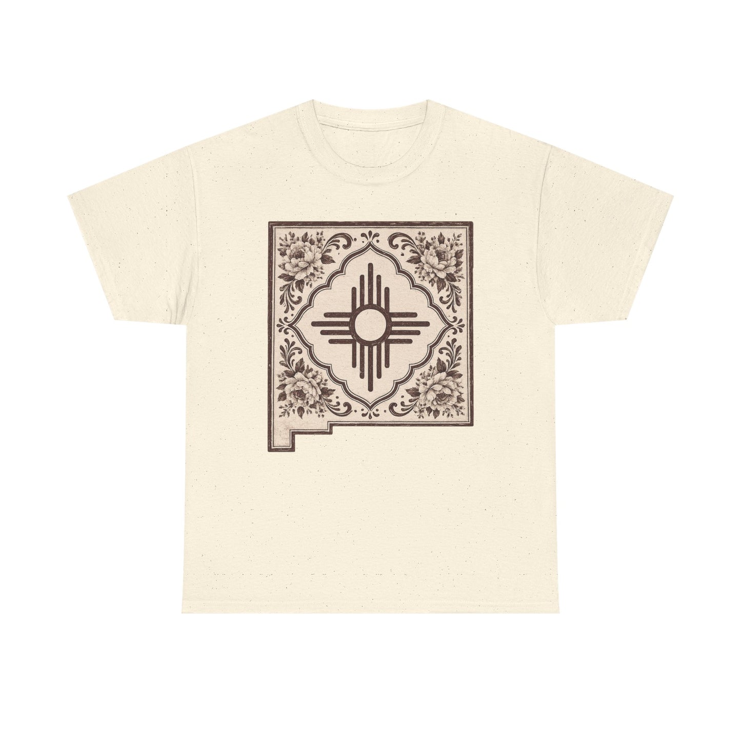 Zia Tile Graphic Tee — Southwestern Floral State Pride T-Shirt