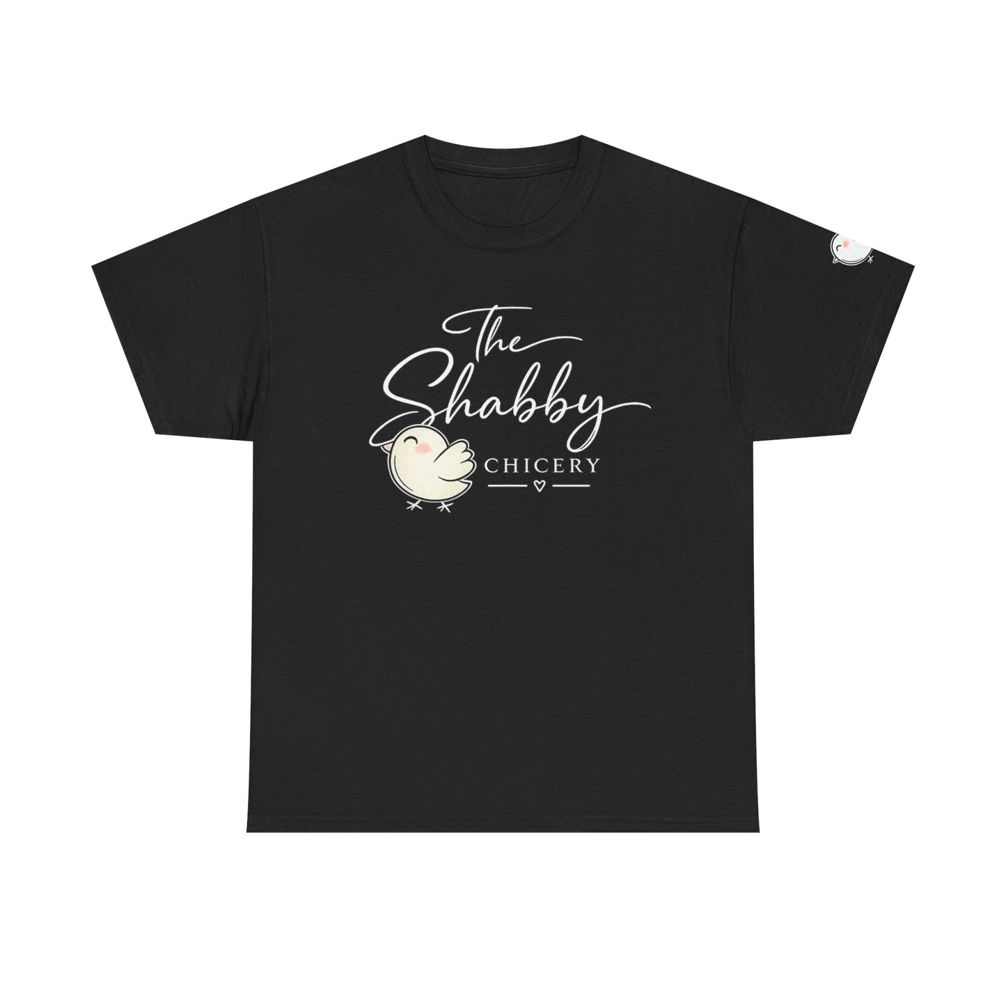 The Shabby Chicery Chick Tee — Cute Pastel Logo Cotton T-Shirt - Dark colors