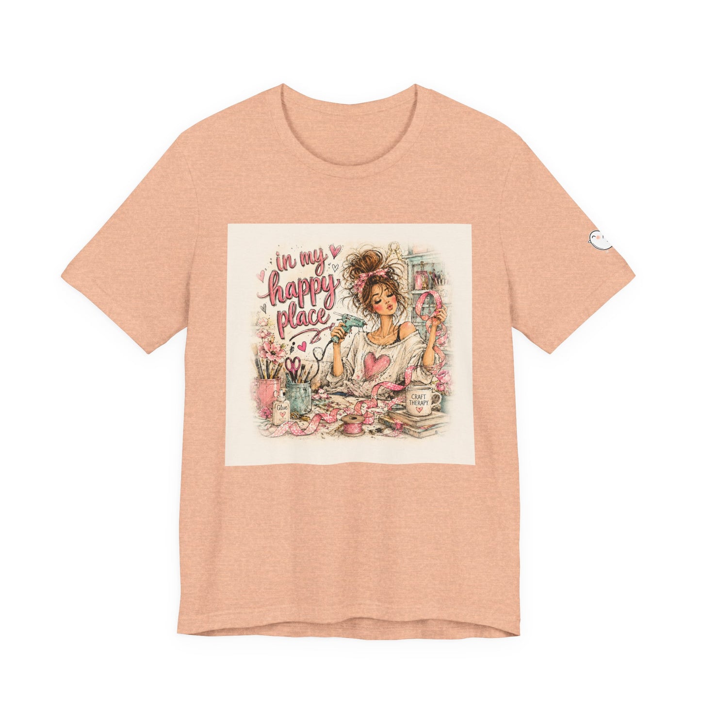 Happy Place Tee — Crafty Girl Self-Care Graphic T-Shirt