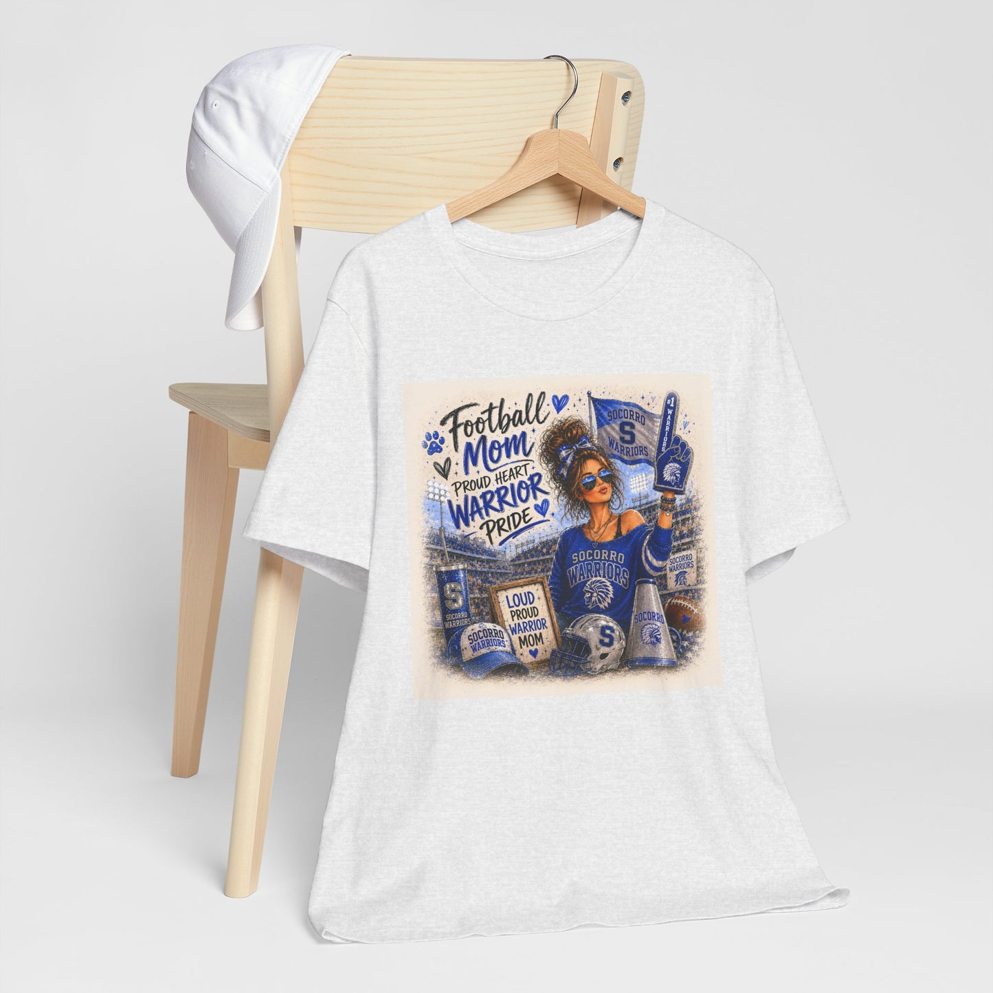 Football Mom T‑Shirt – Proud Warrior Pride Game Day Tee