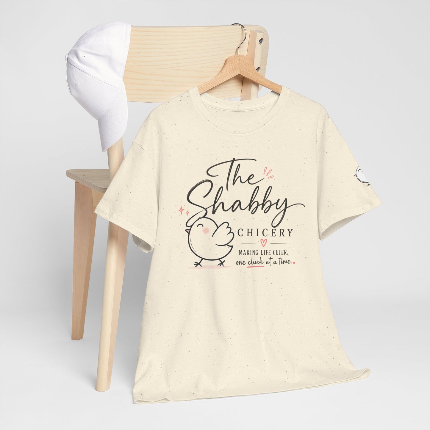 Shabby Chicery Chicken Tee — Cute Farmhouse Chick Graphic T-Shirt