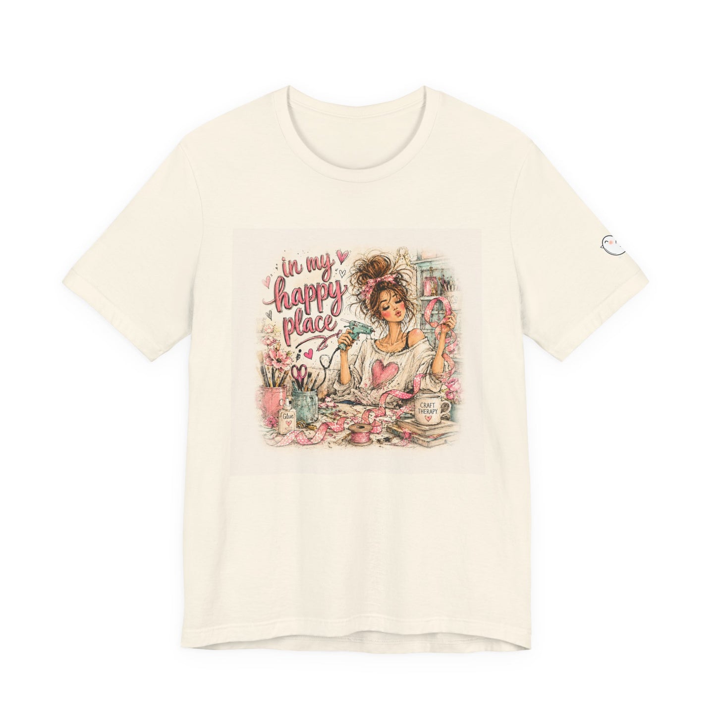 Happy Place Tee — Crafty Girl Self-Care Graphic T-Shirt
