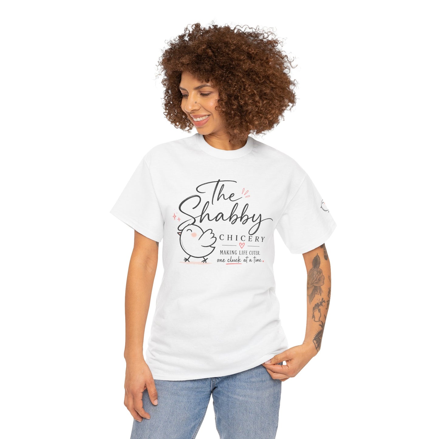 Shabby Chicery Chicken Tee — Cute Farmhouse Chick Graphic T-Shirt