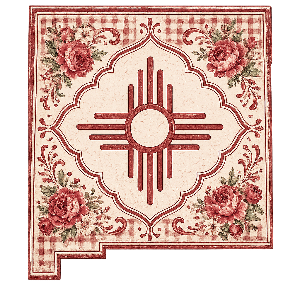 Zia Sun Tile Graphic Tee — Southwestern Boho Cotton T-Shirt
