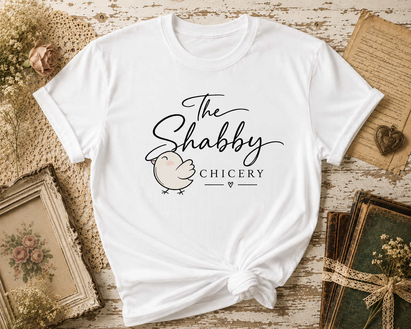 The Shabby Chicery T-Shirt — Cute Chick Graphic Tee