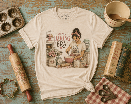 Baking Era T-Shirt — Retro Baker Graphic Tee ("In My Baking Era")