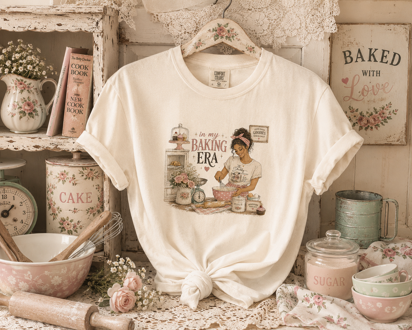 In My Baking Era – Shabby Chic Baker Graphic Tee