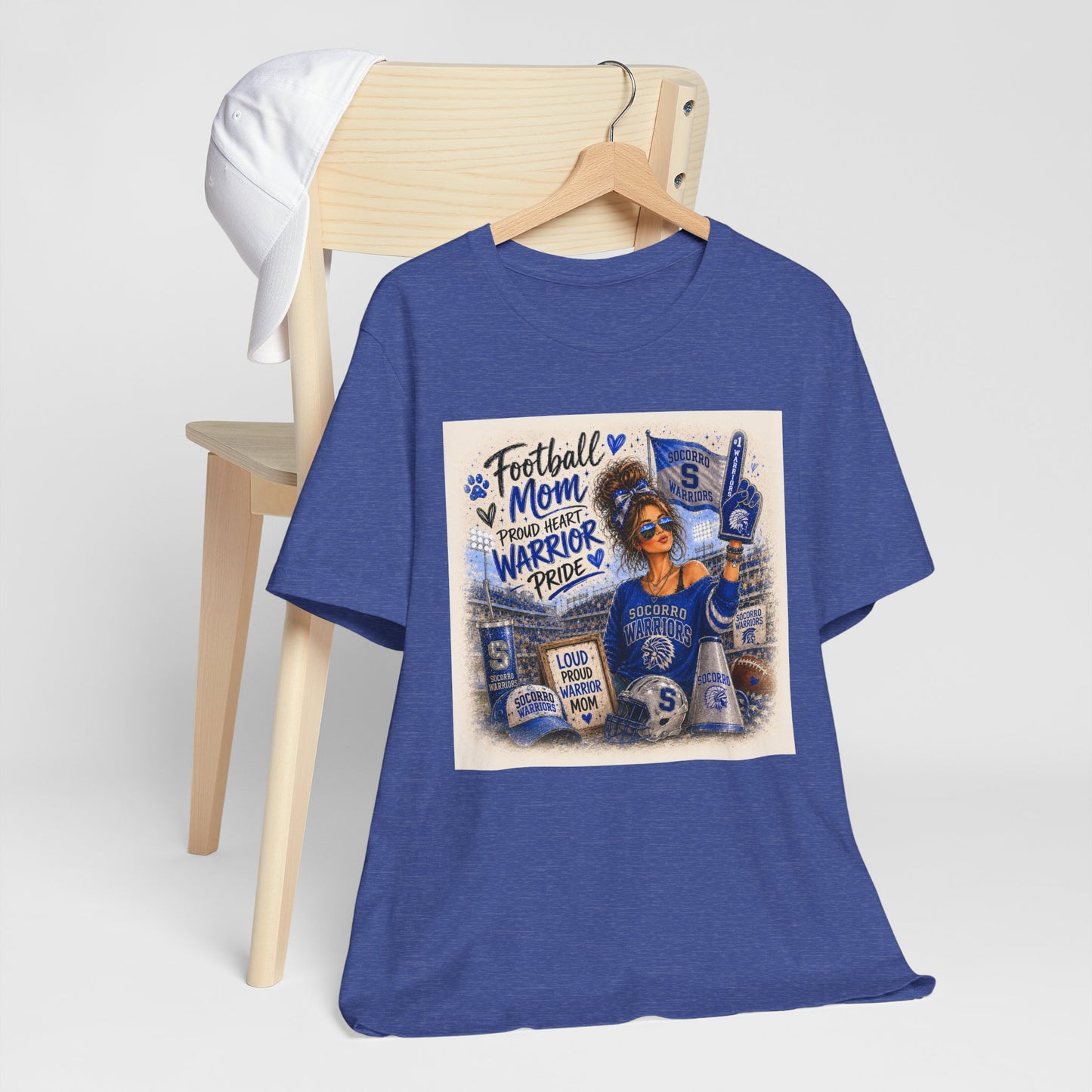 Football Mom T‑Shirt – Proud Warrior Pride Game Day Tee