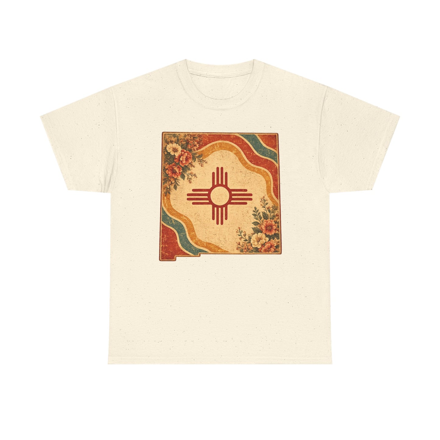 New Mexico Zia Retro Floral Tee