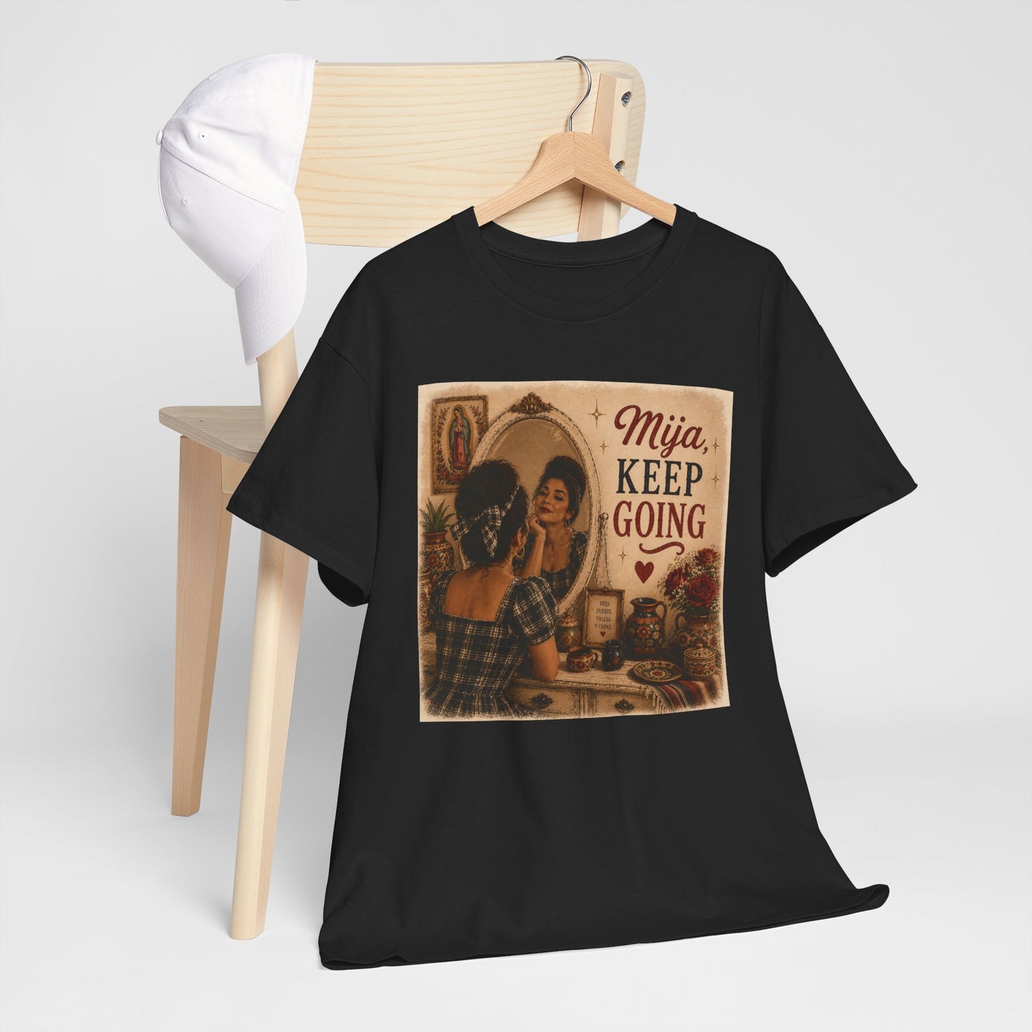 Mija, Keep Going – Vintage Latina Inspiration Tee
