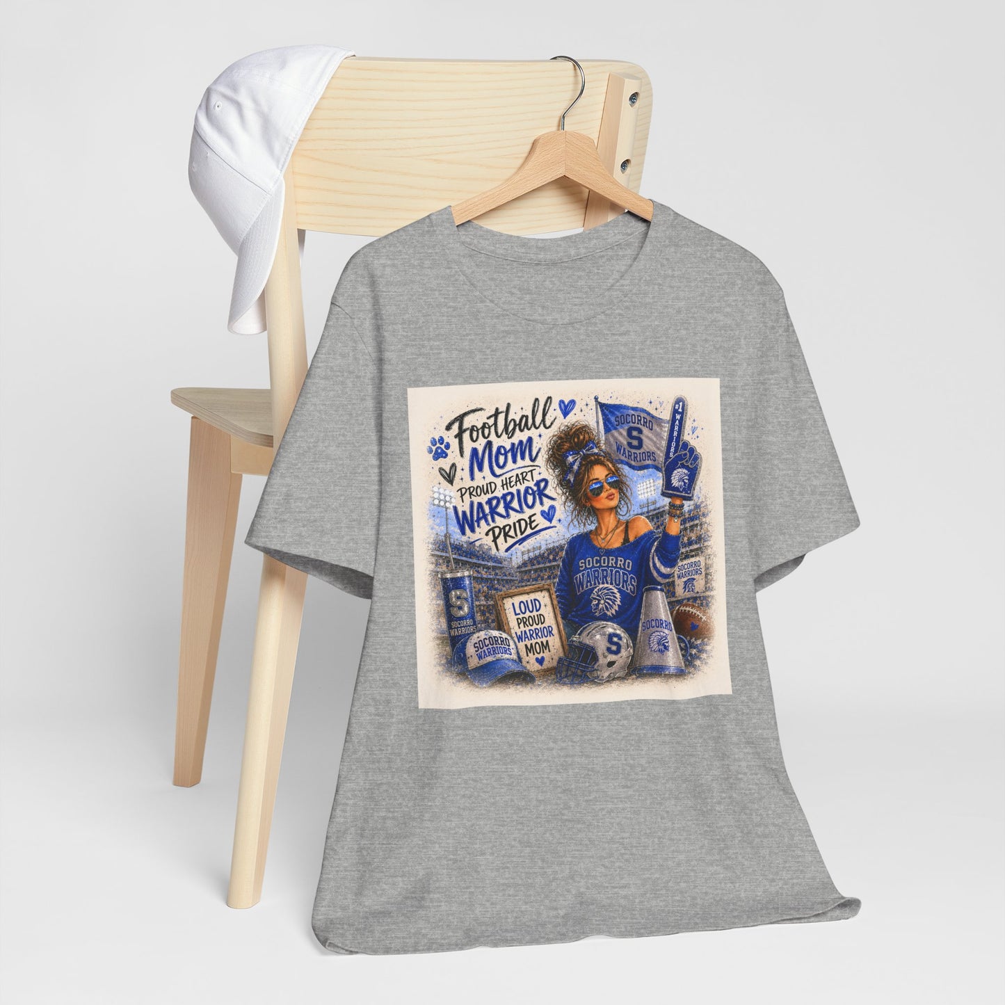 Football Mom T‑Shirt – Proud Warrior Pride Game Day Tee