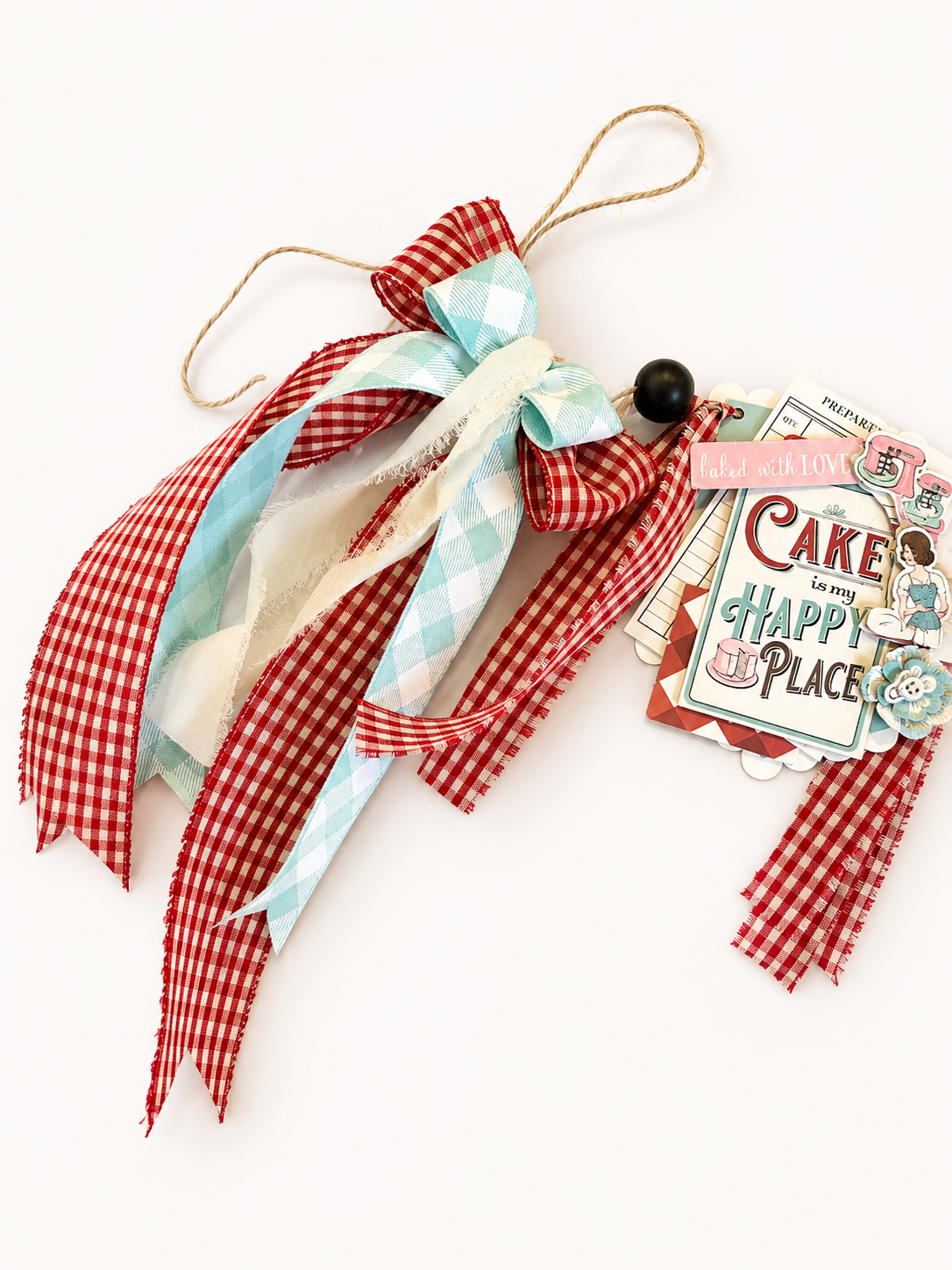 Retro Cake Handmade Ribbon Banner | Cake Table decor