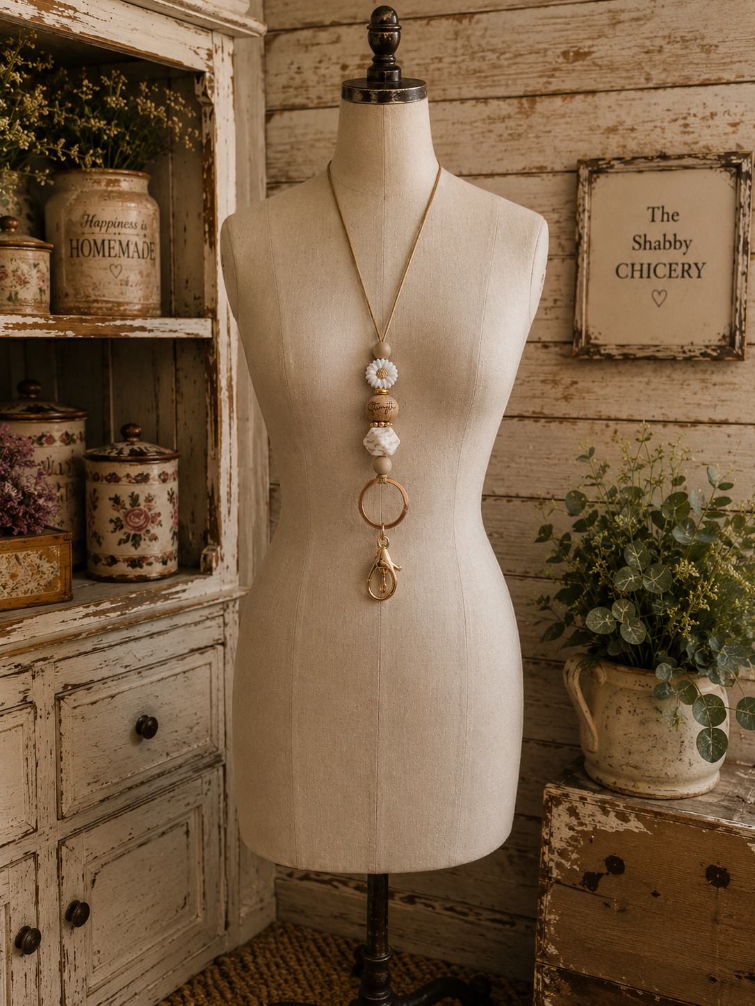 Strength Beaded Lanyard