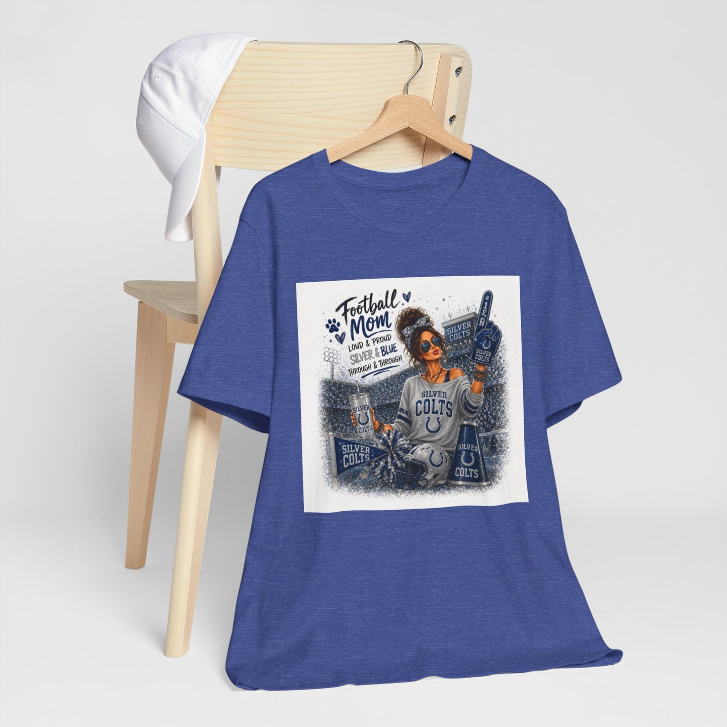 Football Mom Colts T-Shirt - Proud Mom Game Day Tee