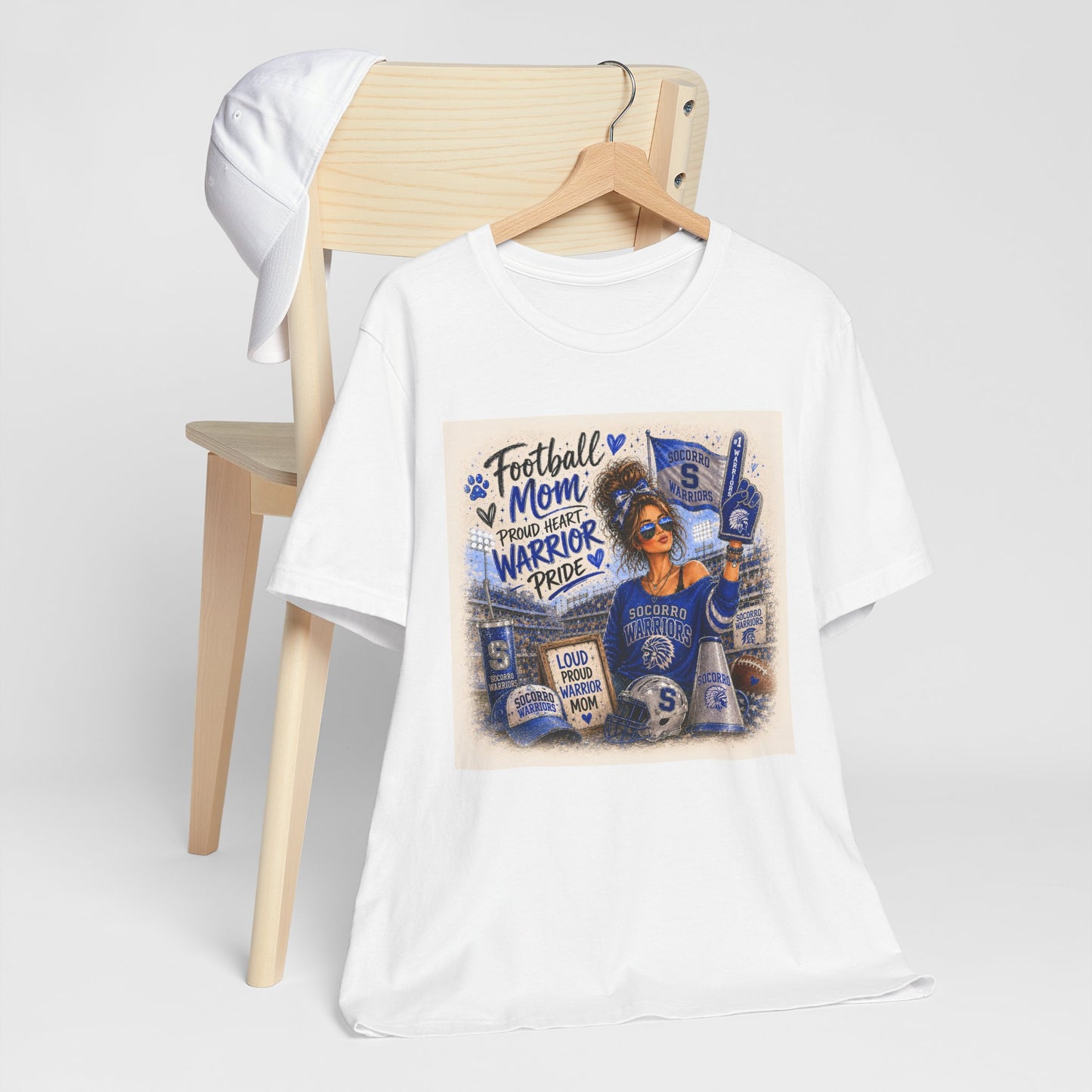 Football Mom T‑Shirt – Proud Warrior Pride Game Day Tee