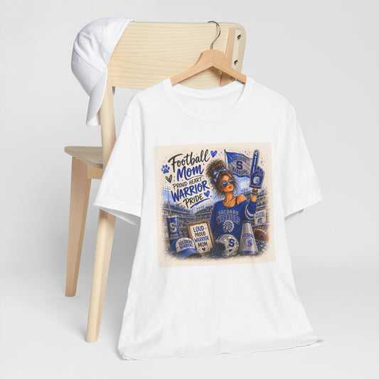 Football Mom T‑Shirt – Proud Warrior Pride Game Day Tee