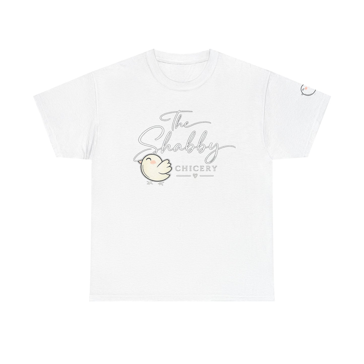 The Shabby Chicery Chick Tee — Cute Pastel Logo Cotton T-Shirt - Dark colors