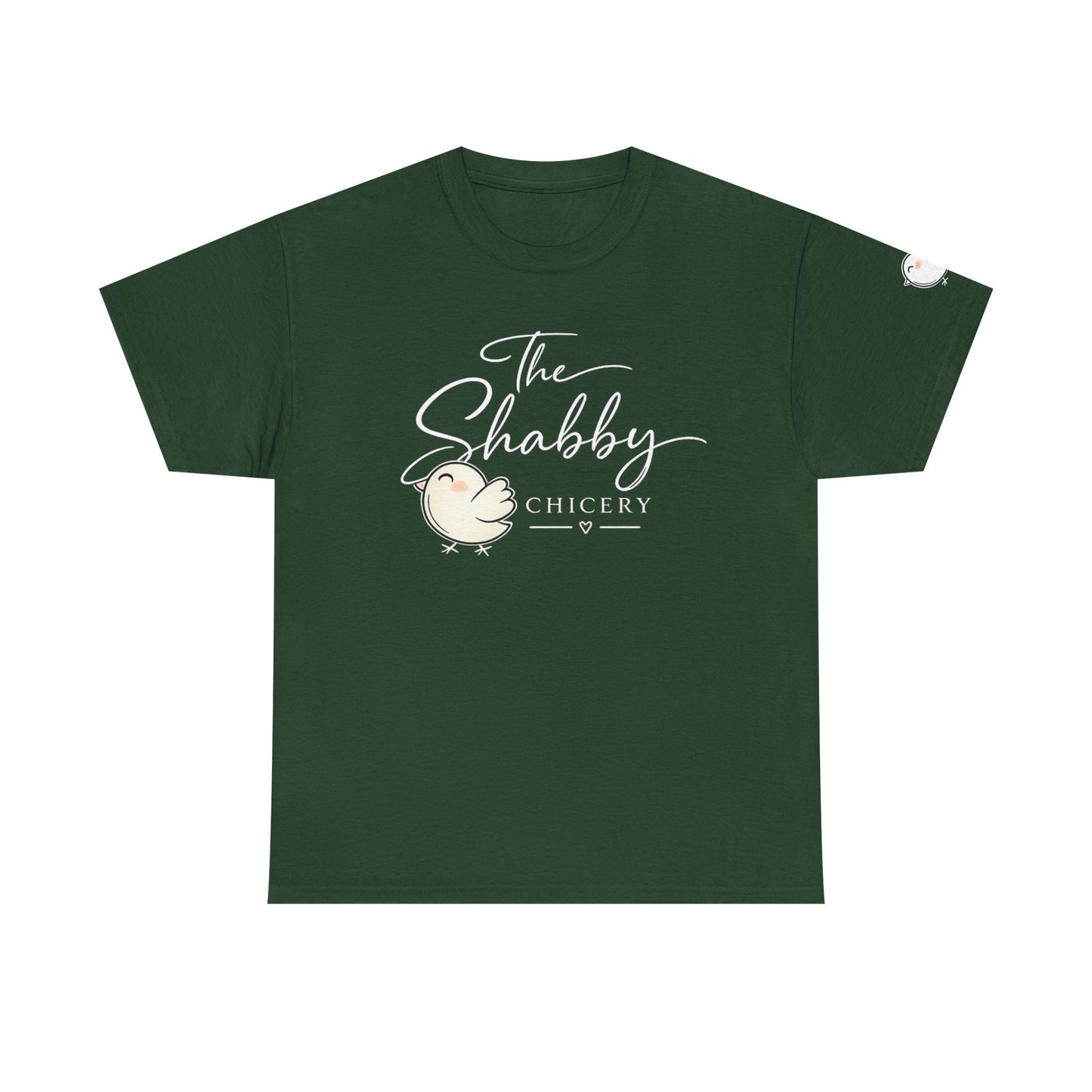 The Shabby Chicery Chick Tee — Cute Pastel Logo Cotton T-Shirt - Dark colors