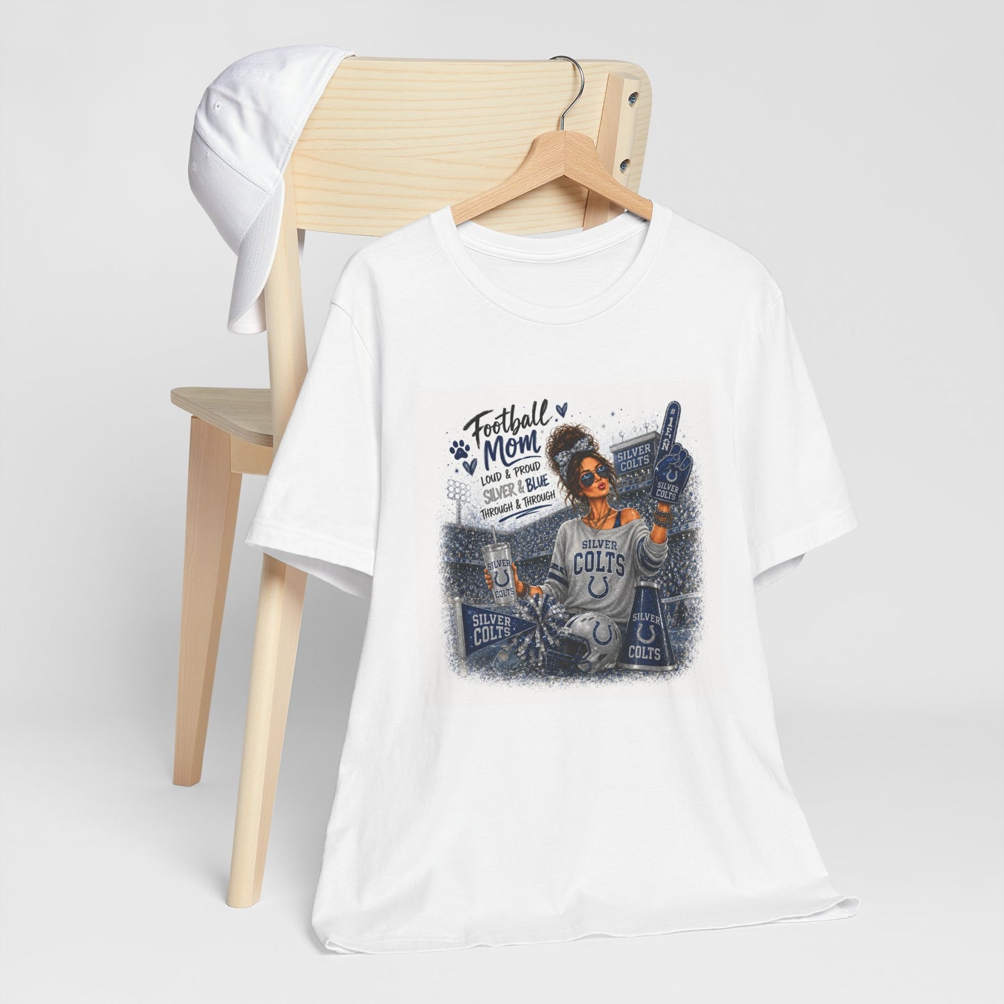 Football Mom Colts T-Shirt - Proud Mom Game Day Tee