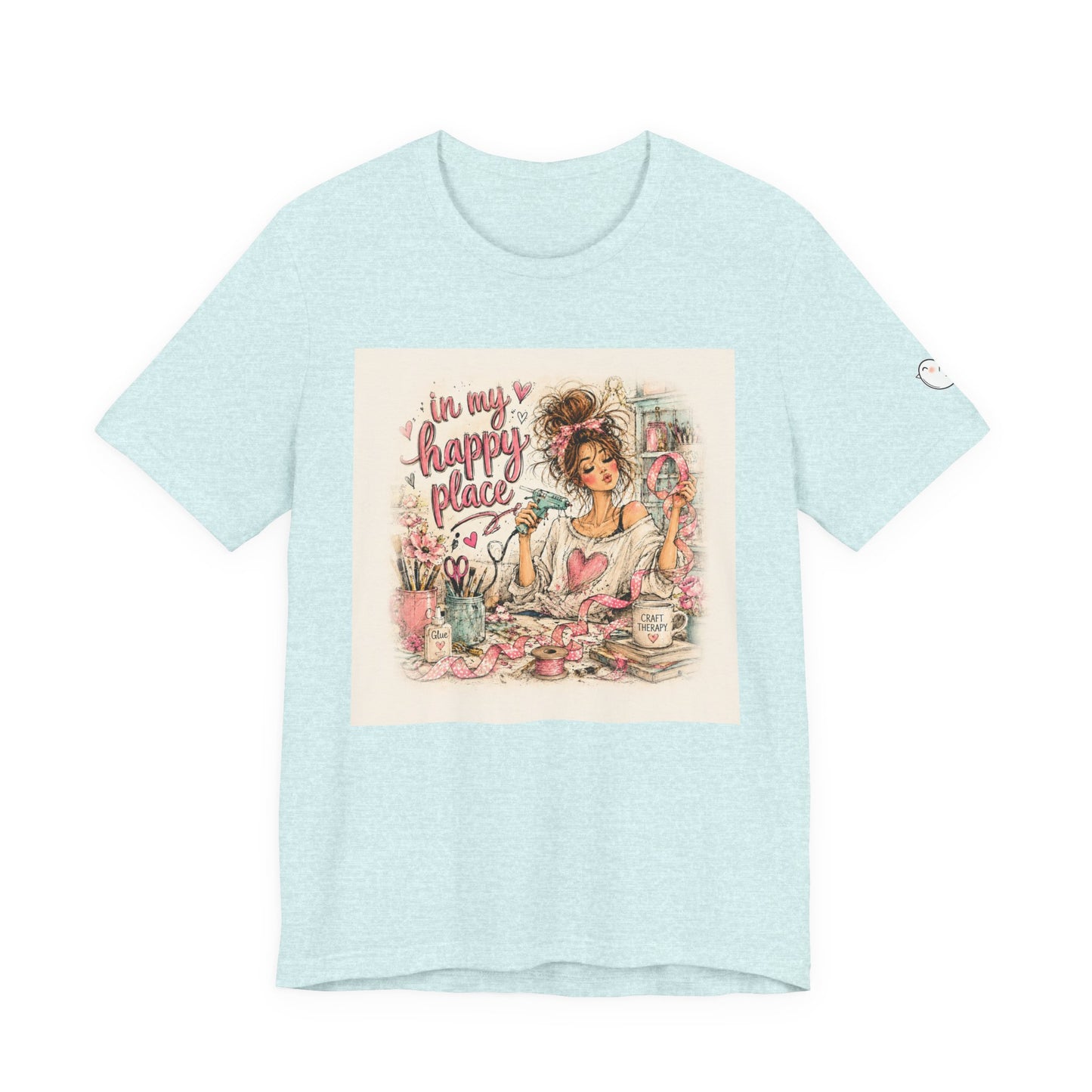 Happy Place Tee — Crafty Girl Self-Care Graphic T-Shirt