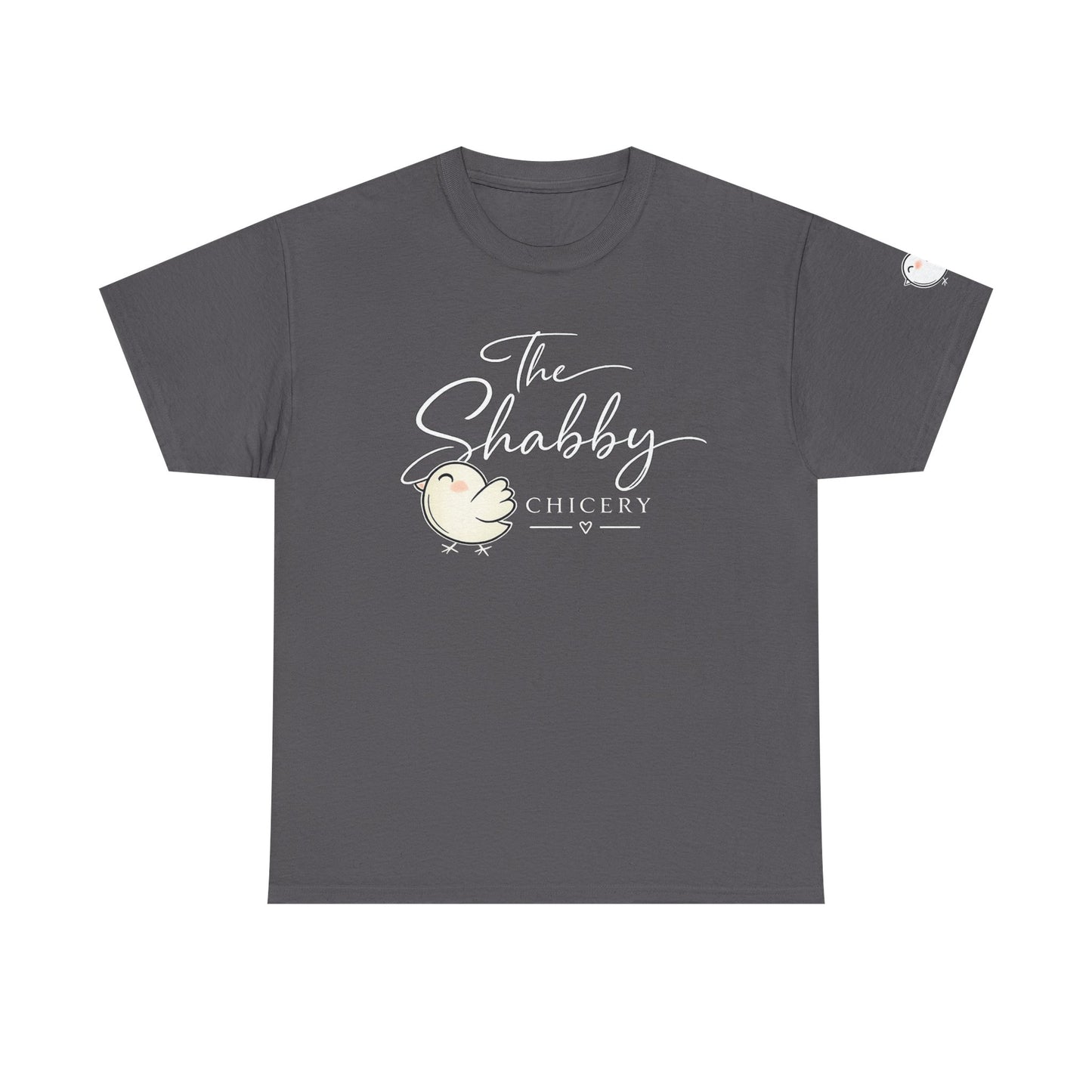 The Shabby Chicery Chick Tee — Cute Pastel Logo Cotton T-Shirt - Dark colors