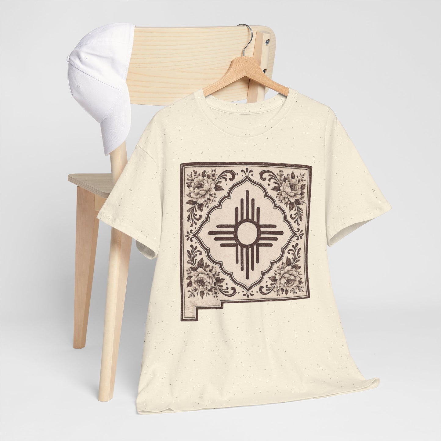 Zia Tile Graphic Tee — Southwestern Floral State Pride T-Shirt