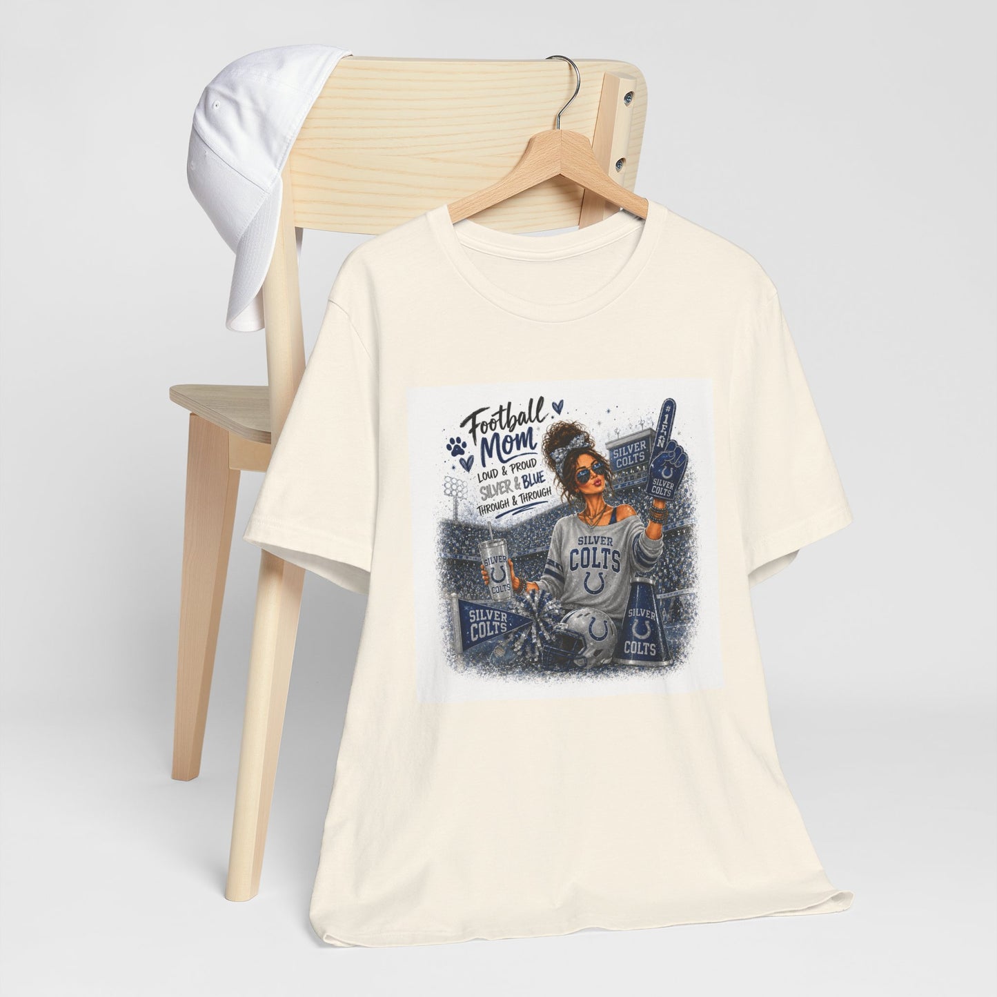 Football Mom Colts T-Shirt - Proud Mom Game Day Tee
